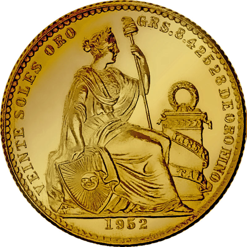Perù Sol de Oro in Numismatica in oro